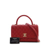 Chanel Small Quilted Caviar Coco Top Handle Bag Secondhand