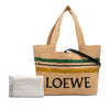 LOEWE Paulas Ibiza Medium Raffia Striped Font Tote Secondhand