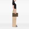 Fendi Large Zucchino Suede Flat Pouch Secondhand