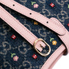 Gucci Limited Edition Mini GG Embroidered Denim Floral Jackie 1961 Crossbody Secondhand
