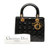 Secondhand Dior Medium Patent Cannage Lady Dior