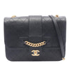 Chanel Large Quilted Sheepskin Front Chain Flap Secondhand
