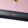 Celine Bicolor Leather Pocket Envelope Wallet On Chain Secondhand
