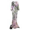 Secondhand Roberto Cavalli Floral Printed Ruffle Neck Dress