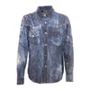 Secondhand Roberto Cavalli Tie-Dye Suede Shirt