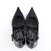 ROCHAS Velvet and Patent Leather Pumps in Black, Size 37 EU Secondhand