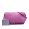 Secondhand Bottega Veneta Leather Intrecciato Flap Crossbody
