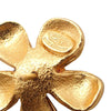 Chanel Gold Plated and Resin CC Flower Push Back Earrings Secondhand