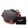 Celine Medium Triomphe Coated Canvas Folco Crossbody Secondhand