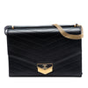 Secondhand Chanel CC Chevron Calfskin Medal Flap