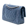 Secondhand Chanel Medium Classic Glazed Calfskin Camellia Double Flap