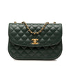 Chanel CC Quilted Lambskin Half Moon Flap Secondhand