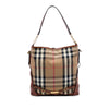 Burberry House Check Canvas Gosford Bridle Satchel Secondhand