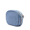 Chanel Small Quilted Metallic Goatskin Casual Trip Camera Bag Secondhand