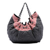 Chanel Large Quilted Denim Stretch Spirit Cabas Tote Secondhand