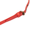 Miu Miu Gold Plated Strass Stone and Leather Choker Necklace Secondhand