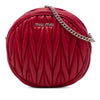 Secondhand Miu Miu Matelasse Nappa Round Crossbody
