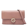 Gucci Dollar Calfskin Interlocking G Wallet on Chain Secondhand