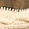 Fendi Zucca Pequin Jaquard and Straw Mon Tresor Bucket Bag Secondhand