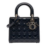 Secondhand Dior Medium Patent Cannage Lady Dior