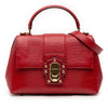 Dolce & Gabbana Small Embossed Leather Lucia Satchel Secondhand