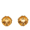 Secondhand Chanel CC Gold Plated Round Clip On Earrings