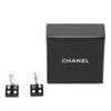 Chanel CC Gold Plated Resin and Faux Pearl Dice Drop Push Back Earrings Secondhand