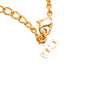 Dior Gold Plated Logo Pendant Necklace Secondhand