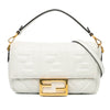Fendi Mini Zucca Embossed Leather Baguette Satchel Secondhand