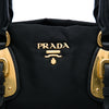 Prada Soft Calf Trimmed Tessuto Satchel Secondhand