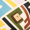 Fendi Sarah Coleman Zucca Embroidered Canvas Fish Eye Vertigo Baguette Satchel Secondhand