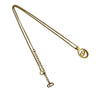 Secondhand Dior Gold Plated CD Logo Pendant Necklace