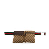Gucci GG Canvas Web Double Pocket Belt Bag Secondhand