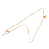 Dior Gold Plated Stass and Faux Pear Teardrop Pendant Necklace Secondhand