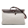 Hermès Toile Quadrille Vache Hunter Herbag Zip Cabine 50 Secondhand