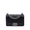 Chanel Small Braided Woven Lambskin Boy Flap Secondhand