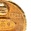Chanel CC Gold Plated Woven Round Clip On Earrings Secondhand