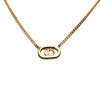 Dior Gold Plated CD Logo Pendant Necklace Secondhand