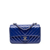 Chanel Mini Rectangular Classic Chevron Patent Single Flap Secondhand