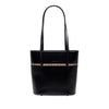 Burberry House Check Trimmed Leather Tote Secondhand