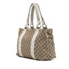 Gucci Medium GG Canvas Bamboo Libeccio Tote Secondhand