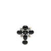 Chanel CC Brass Resin Faux Pearl Cross Brooch Secondhand