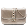 Valentino Medium Metallic Leather Rockstud Glam Lock Crossbody Secondhand