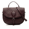 Bottega Veneta Intrecciato Trimmed Leather Double Sided Flap Satchel Secondhand