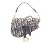 Dior Mini Oblique Canvas Saddle Bag Secondhand