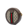 Gucci Mini GG Supreme Web Ophidia Round Crossbody Secondhand