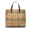 Burberry Haymarket Check Coated Canvas Tote Secondhand