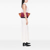 Celine Medium Tricolor Leather Trapeze Satchel Secondhand