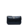 Chanel CC Embossed Lambskin Camellia Pouch Secondhand