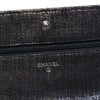 Chanel CC Quilted Metallic Fabric Wallet On Chain Secondhand